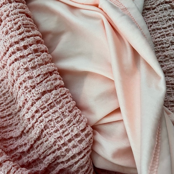 Bibi Light Pink Smocked Puff Sleeve can be Maternity, sold out online, NWT - Picture 8 of 8